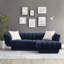 87.9Cm Wide Velvet Square Footstool Ottoman-144811650