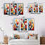«Geometric Abstraction Focus IV», 3 pièces sur toile-271824122-271824118