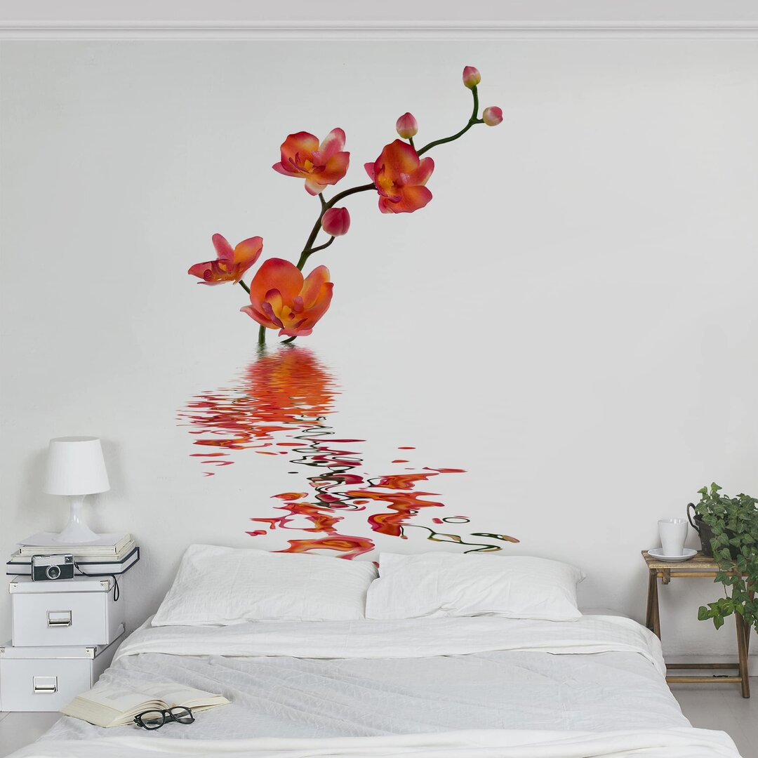 Matte Tapete Flamy Orchid Waters 2,88 m x 288 cm