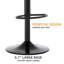 Tabouret de bar et de comptoir pivotant à hauteur réglable (ensemble de 2)-91265465