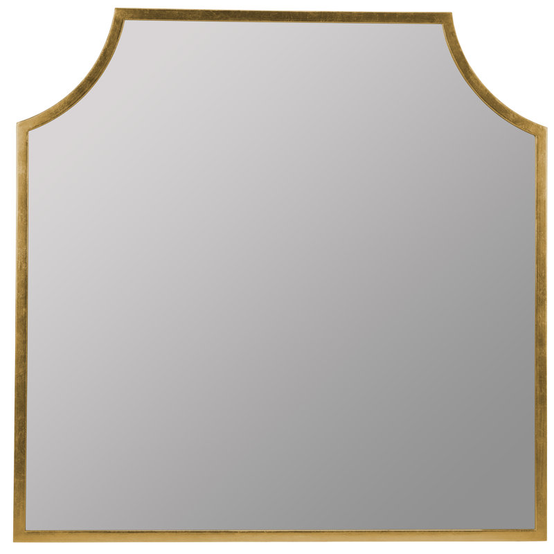 Simone Mantle Collection Flat Metal Mirror, Gold