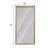 Full-Body Floor Mirror With Artificial Wood Frame, Elegant Design And Durability
