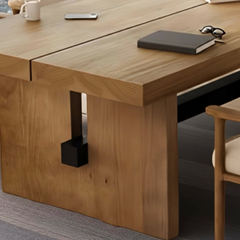 Large Banquet Solid Wood Dining Table, Rectangular Kitchen Dining Table, 29.53"H x 118.11"L x 39.37"W