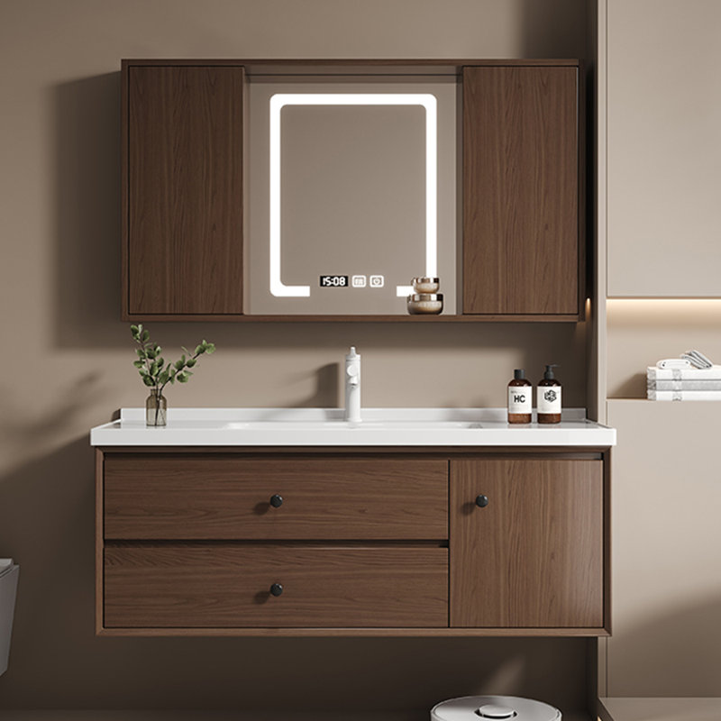 Stylish minimalist style bathroom cabinet.