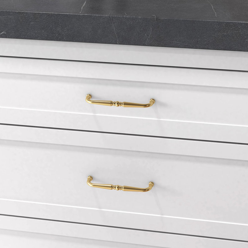 4946 Colonial Pull, Non-Lacquered Brass