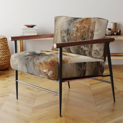 Chaise avec accoudoirs rembourrée Minimalisme