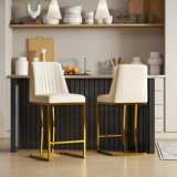 Branchville Upholstered Counter Stool with Metal Frame
