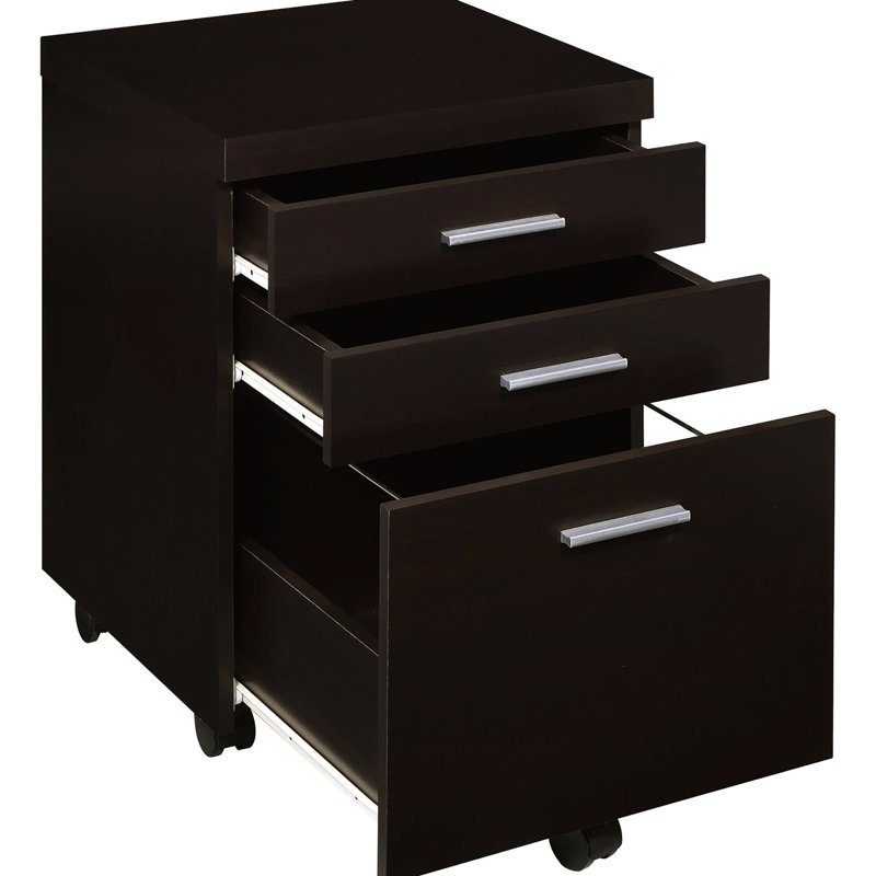 Étagère de bureau à 3 compartiments Cappuccino - Organisez efficacement votre espace de travail