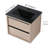 Kohlten 24" Wall-Mounted Single Bathroom Vanity Set, Floating Bathroom Vanity with 2 Drawers, Ceramic Basin Sink Top-86773711