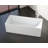 Badeloft 66.9" x 28.3" Freestanding Soaking Stone Resin Bathtub with Overflow and Drain BW-06-XL-M in Matte White-35943559