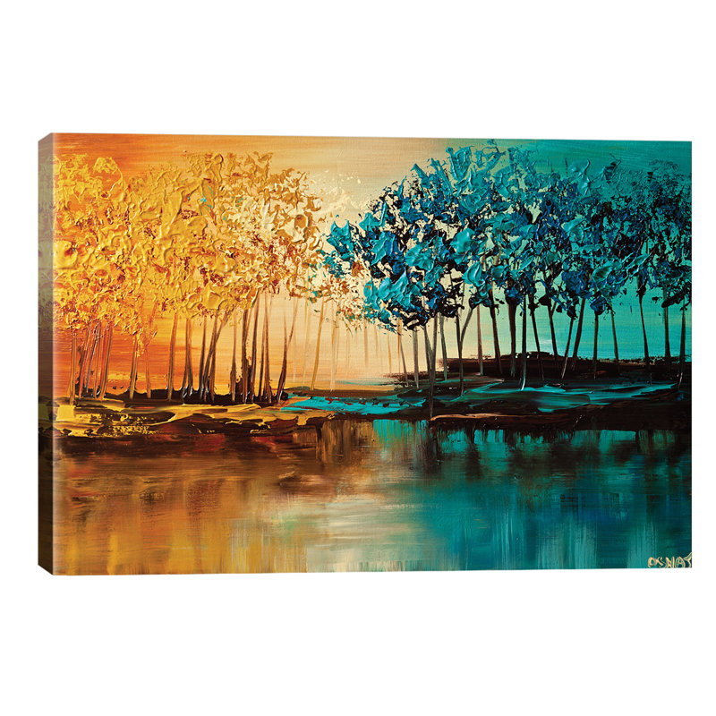 Eden by Osnat Tzadok - Wrapped Canvas Painting, 66.04 cm H x 45.72 cm W x 1.91 cm D