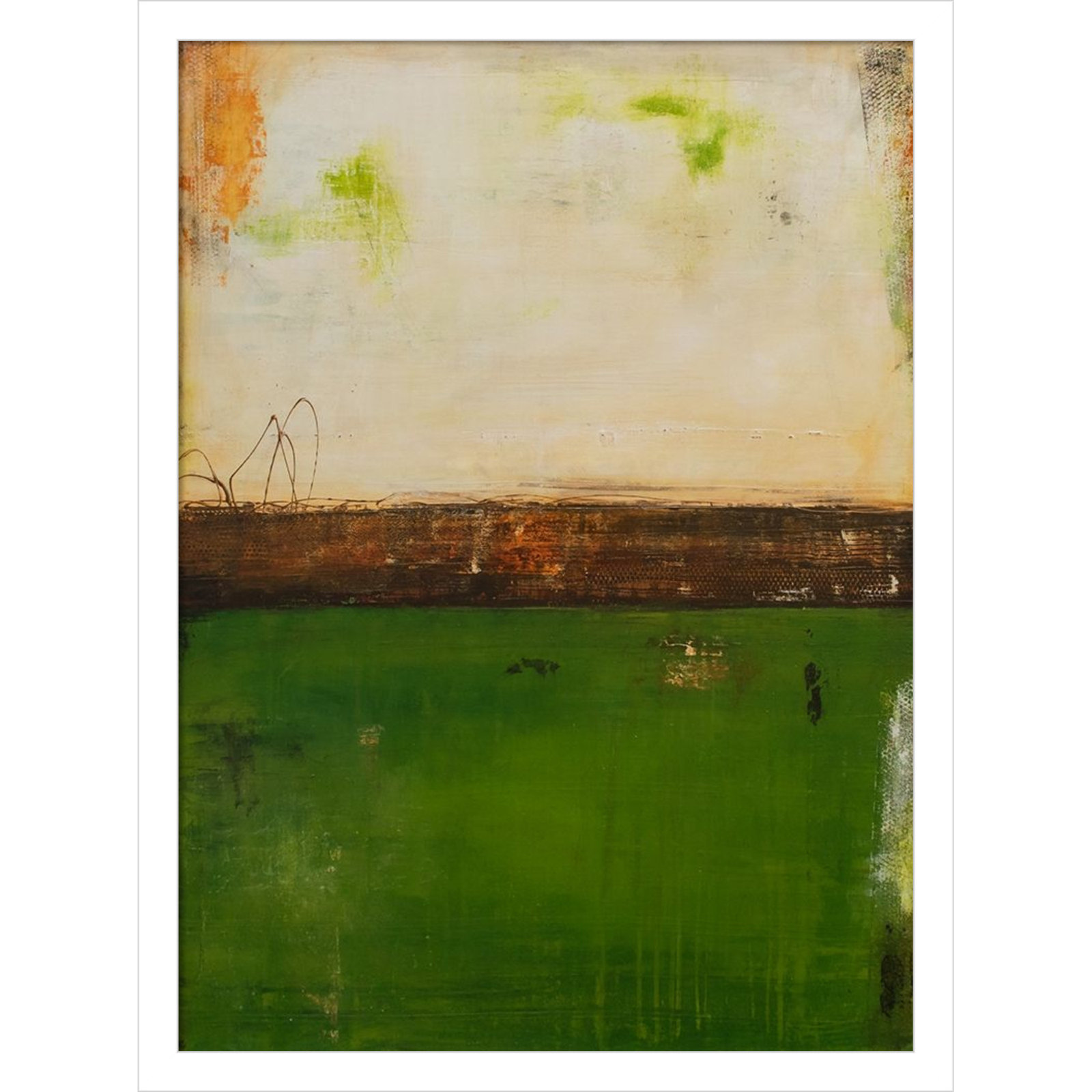 Forest Hill Trail Print by Erin Ashley, 21" H x 16" W, White