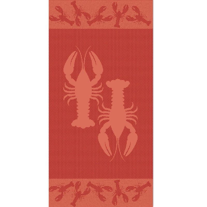 Serviette de plage en coton sculpté 100% en coton homard Wentworth Mansion