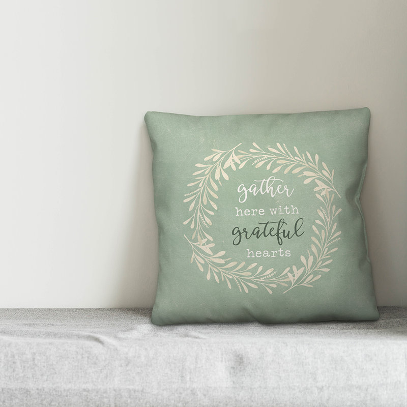  Gather Here Throw Pillow