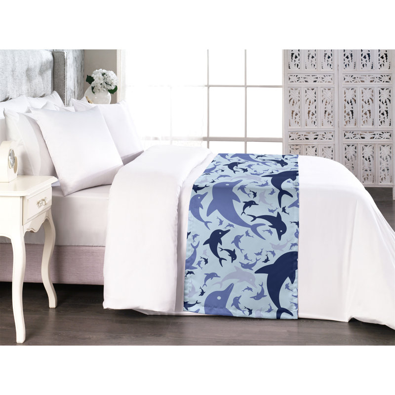 Foulard de lit Ambesonne Ocean Life, Très grand lit