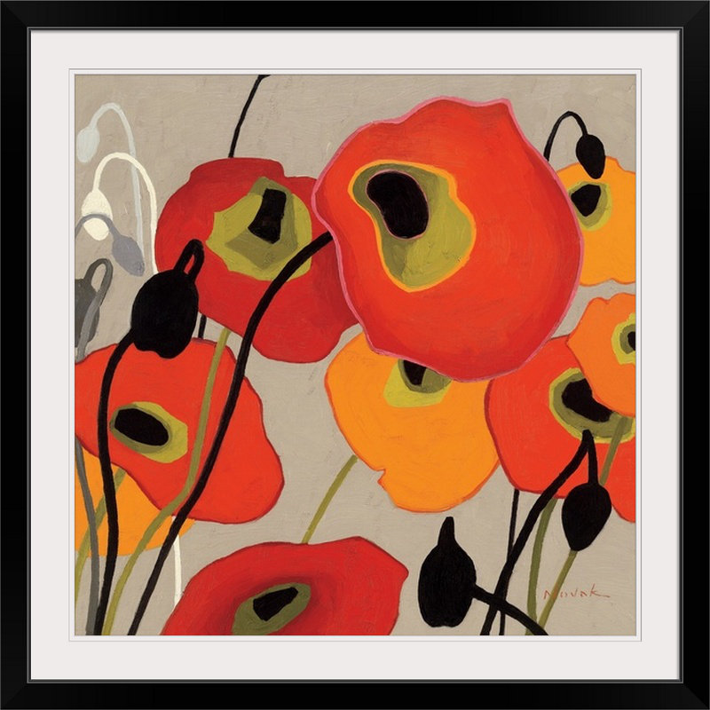 « ii » par shirley novak, reproduction d’art Mango Tango, H 30 po x l 30 po x P 1,5 po, Toile