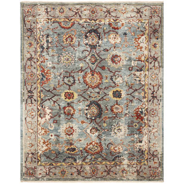 Oriental Area Rug in Gray