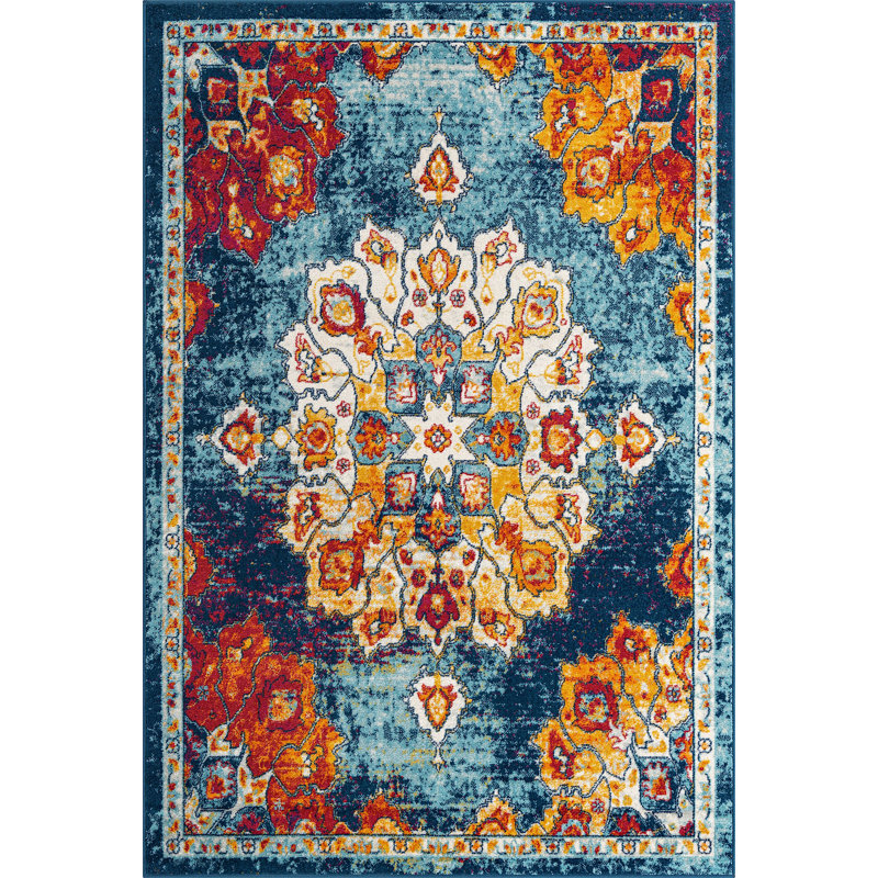 Troayurgh Oriental Indoor Rug, Rectangle 6' x 9'