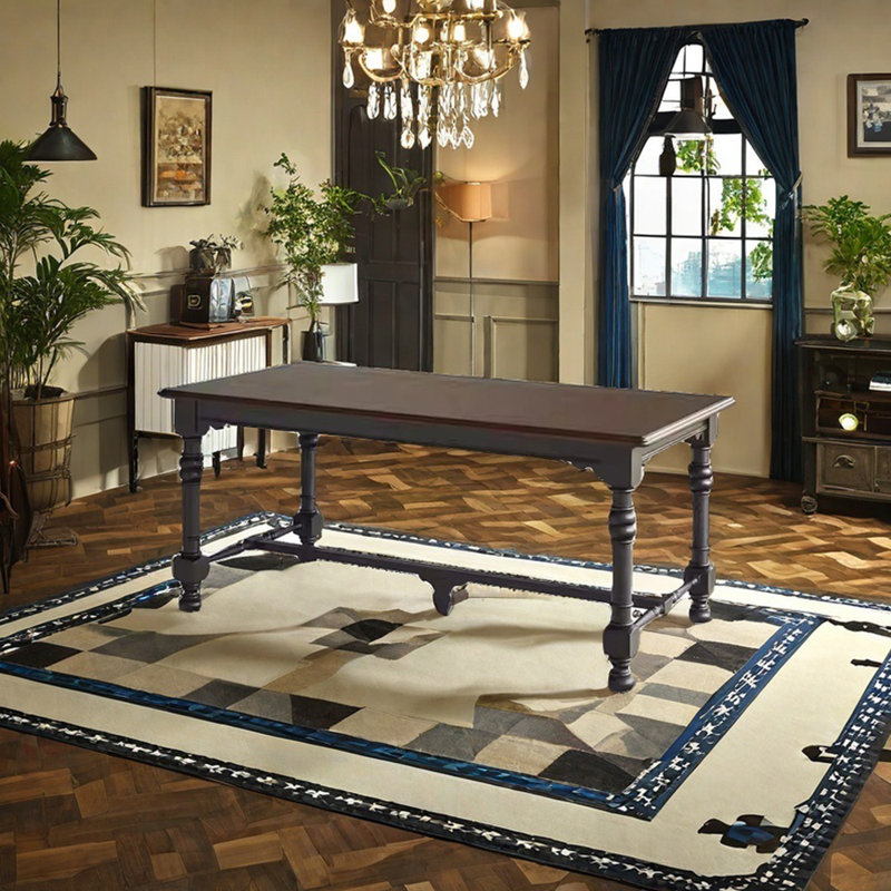 Table de salle à manger Vintage, H 30,31 po x L 62,99 po x l 35,43 po