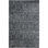 Wool Geometric Area Rug in Black/Light Gray
