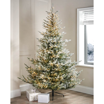 9' H Lighted Artificial Christmas Tree
