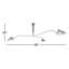 Davita Wrought Iron 3-Light Chandelier