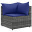 Ensemble de salon de patio en rotin avec coussins Ebern Designs-875912111-881249727-875912097
