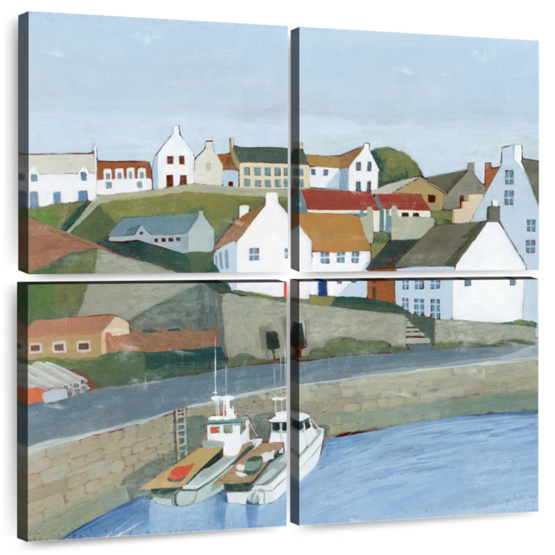 Gillard Old Coast Town I, H 26 po x l 26 po