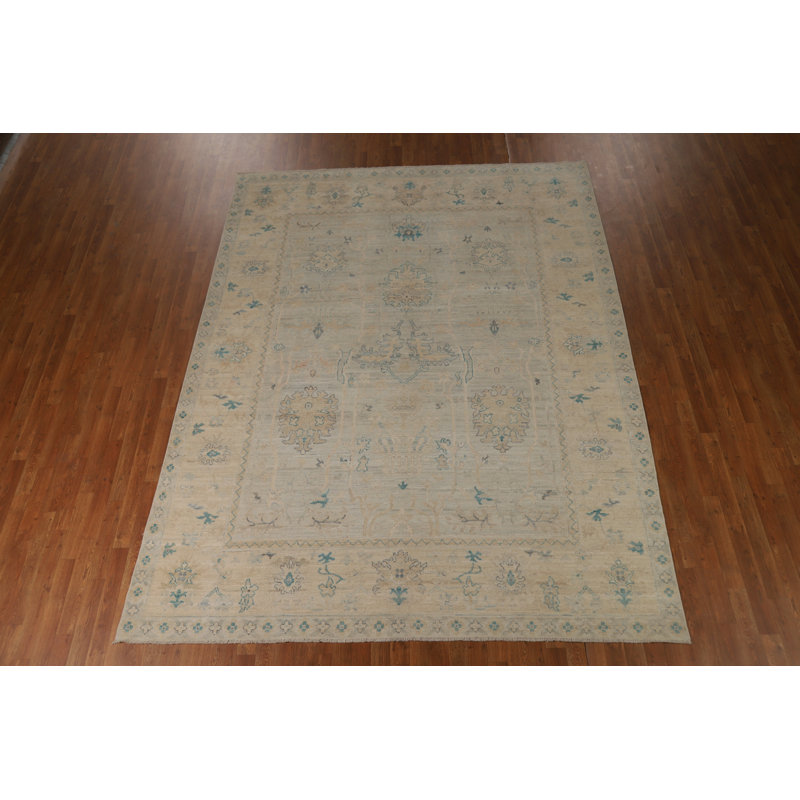Vegetable Dye Oushak Turkish Area Rug 8x11