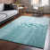 Premium Machine Washable Cerrito Teal Rug