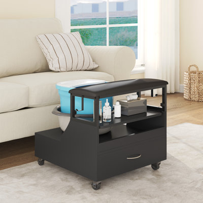 Adjustable Height Industrial Stool with Footrest