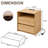 23.6"W Nightstand with Charging Station, 2 Drawers and Open Shelf, Oak-802952467-802952478