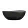 Marfa 63'' x 37'' Oval Wave Semi Transparent Resin Freestanding Soaking Bathtub