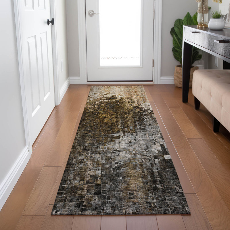 Tapis intérieur / extérieur Fayme, Tapis de couloir 2 pi 3 po x 7 pi 6 po