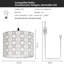 Luminaire suspendu tambour 1 lumière Donjae