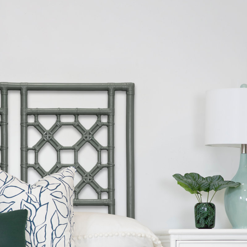 Lattice Back Platform Bed, Evergreen, Full