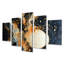 Ensemble de 5 peintures murales Golden Ocean
