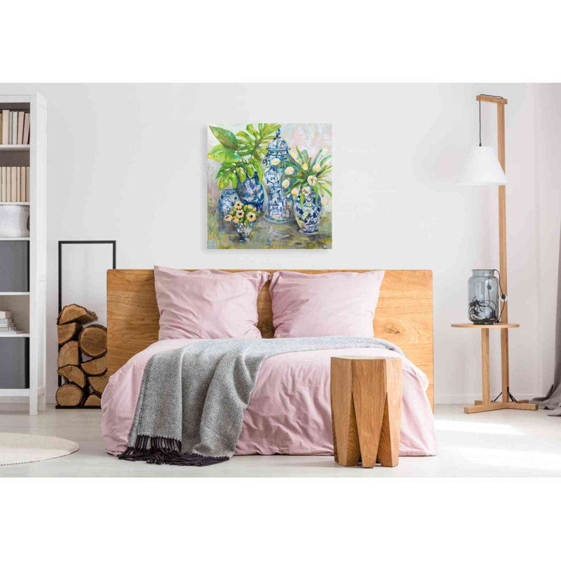 «Spring Ginger» par Jeanette Vertentes, art mural sur toile, H 37 po x l 37 po x P 1,5 po