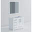 Meuble-lavabo l 36 po x P 22 po, décalé à droite et miroirs 34 po-614184686