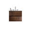 Meuble-lavabo mural avec lavabo en céramique avec trois trous de robinet, grand meuble-lavabo flottant de rangement pour salle de bain moderne, pré-assemblé-31135750