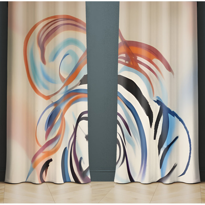Rideau en polyester Swithun, L 56 po x L 78 po