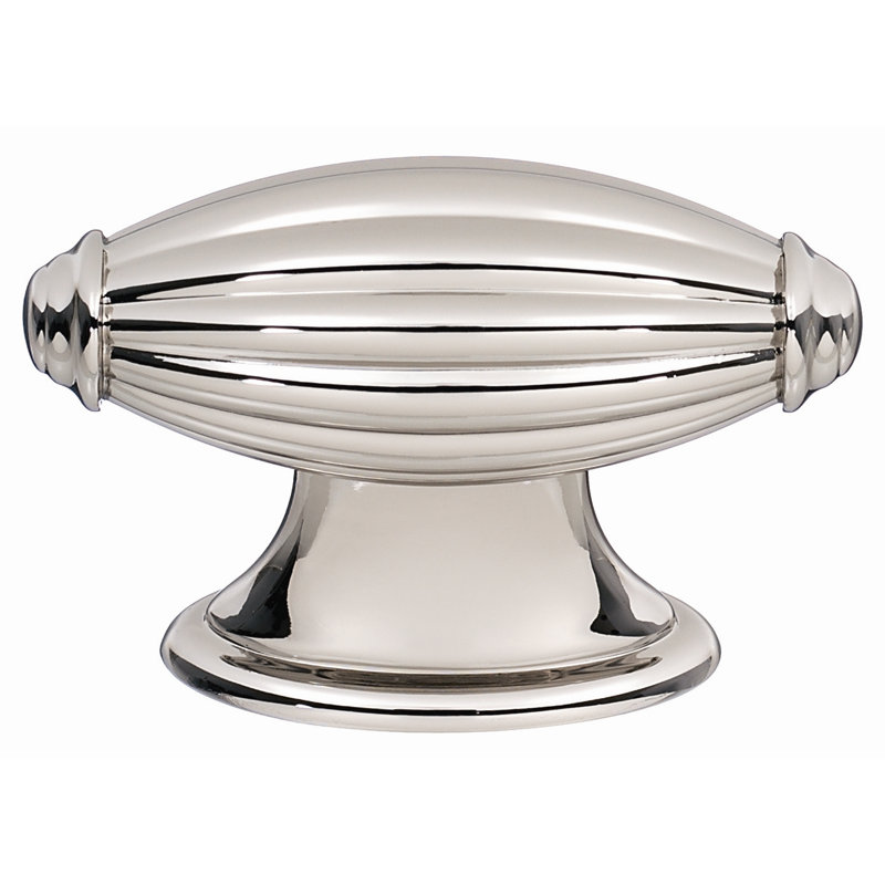 Poignée barre Tuscany, Nickel poli, H 1,5 po x l 0,875 po x P 0,75 po