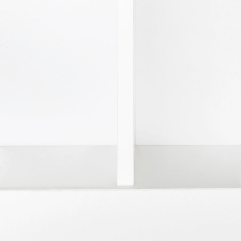 Bureau d'ordinateur à domicile avec huche, Blanc