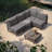 4-Person Outdoor Patio Sectional Seating Group With Cushions
