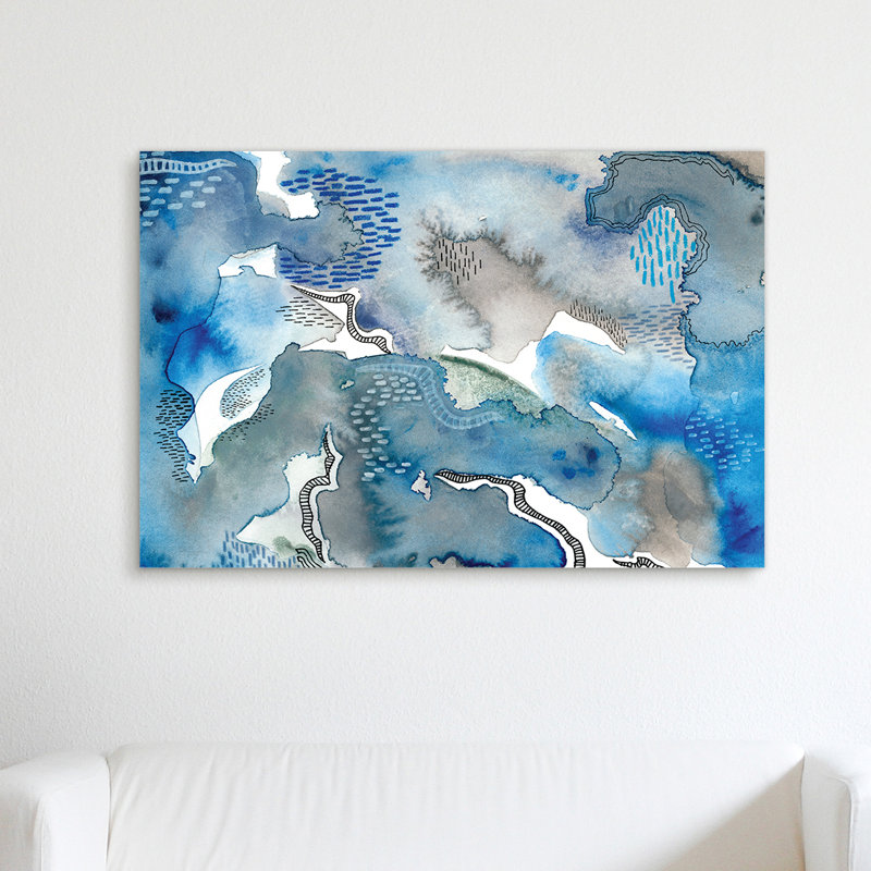 " Subtle Blues II " Painting Print