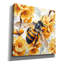 «Bee With Yellow Flowers» par Momart, art mural sur toile, 37 po x 37 po-1981375558