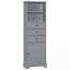 Grande armoire de rangement avec 3 tiroirs et tablettes réglables-1557372776