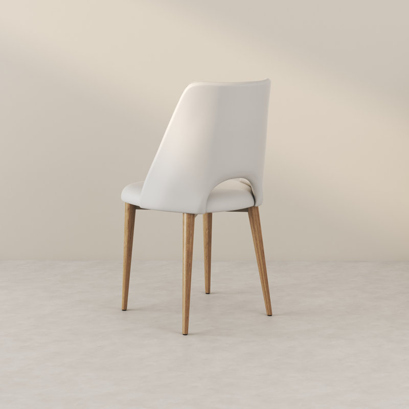 Chaise d'appoint rembourré, Blanc