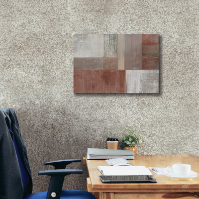 «Homespun Red» par Julia Purinton, art mural sur toile