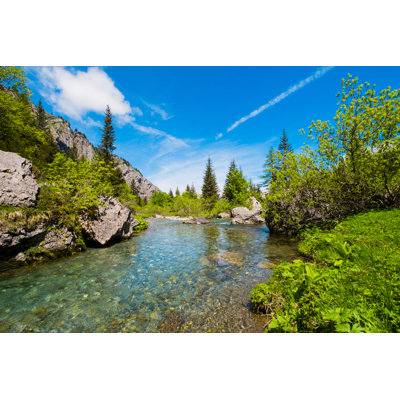 Mountain River by Elisalocci - Wrapped Canvas Print